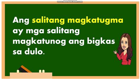 magkatugma meaning